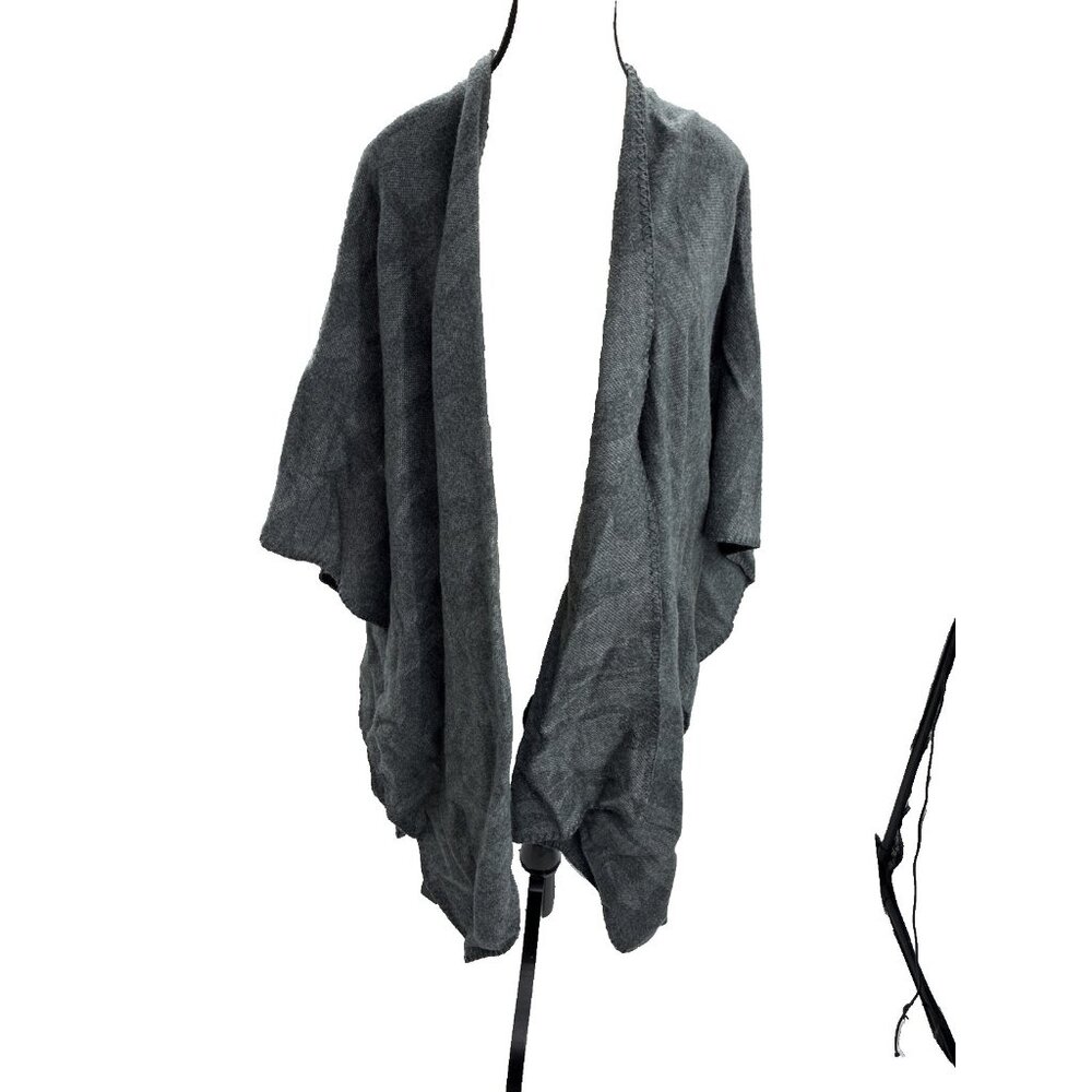 Woolrich Womens One Size Open Front Cardigan Gray… - image 1